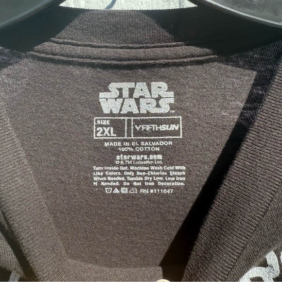 Star Wars Men’s Retro Rainbow Millenium Falcon Cotton Black T-shirt 2XL - Picture 4 of 5